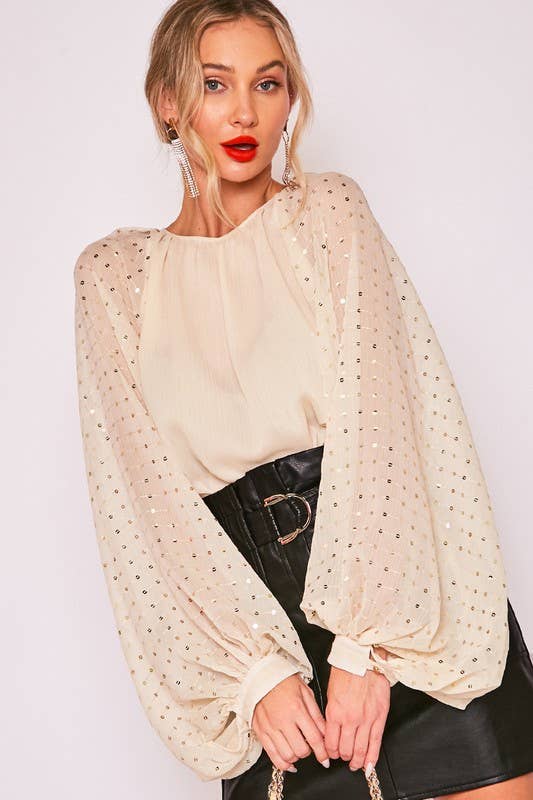 Rue Balloon Sleeve Blouse