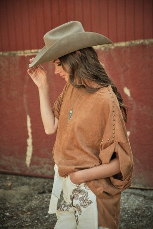 Dust & Stud Suede Top