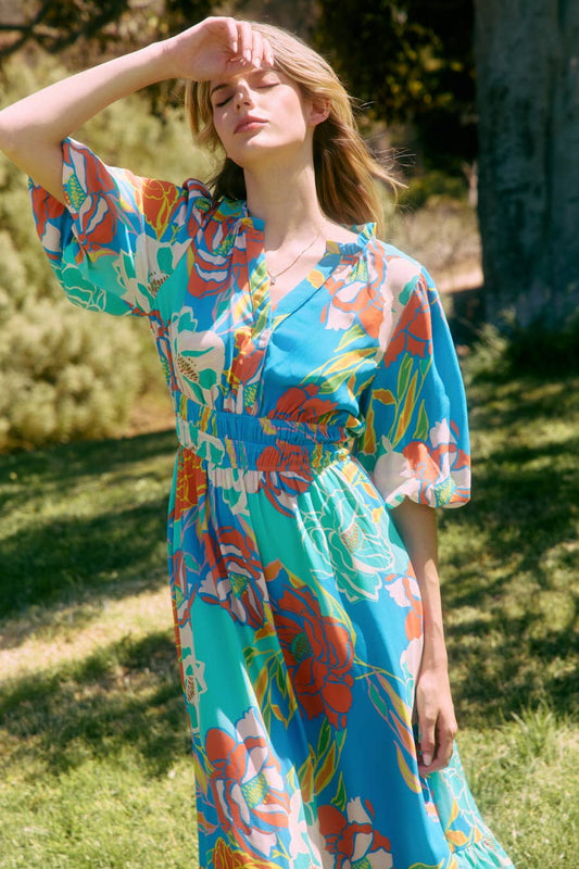 Blue Skies Midi Dress